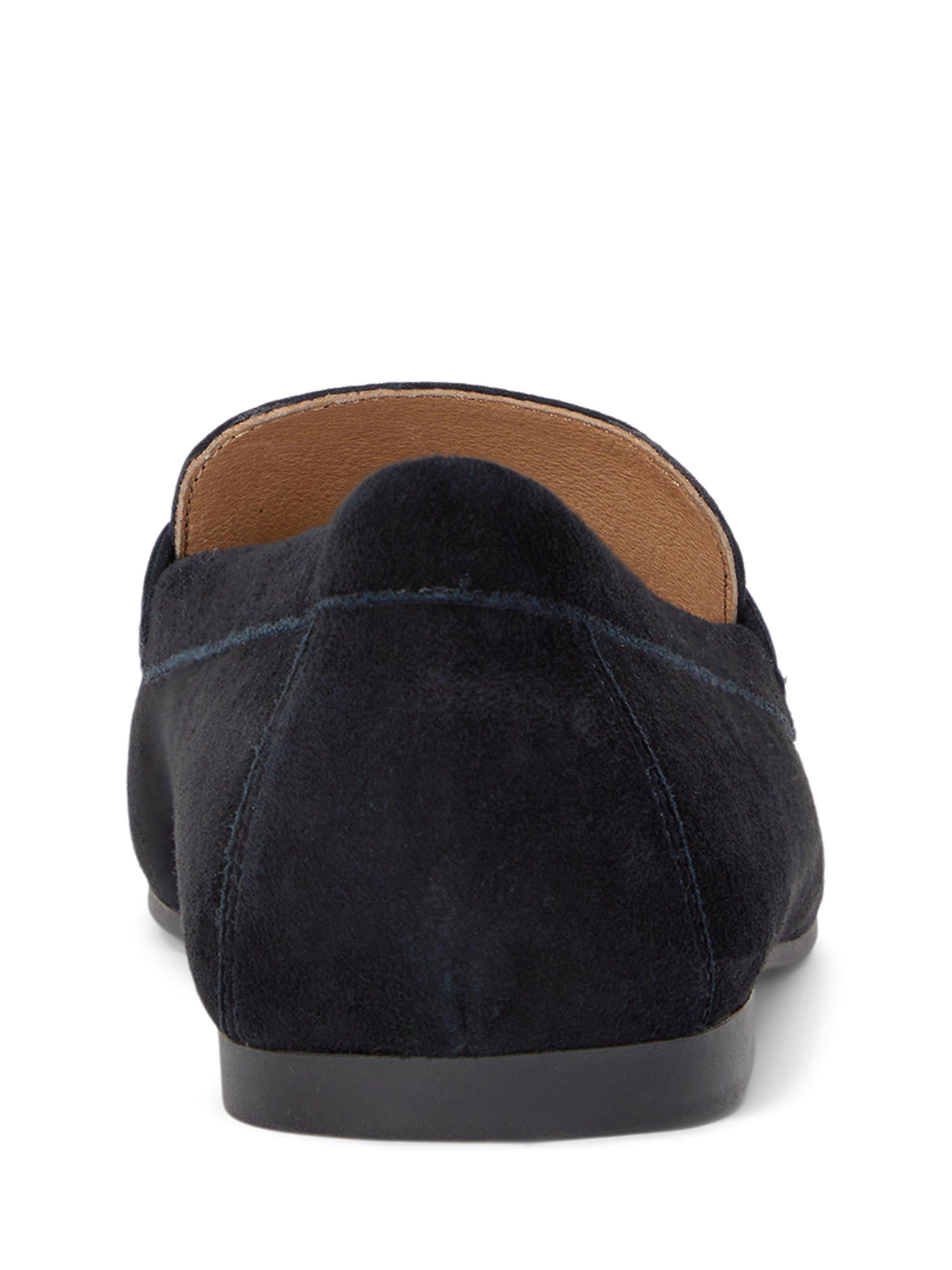 Product image 3 of 4, which shows Lauren Ralph Lauren Averi III Suede Loafers, Black, 3