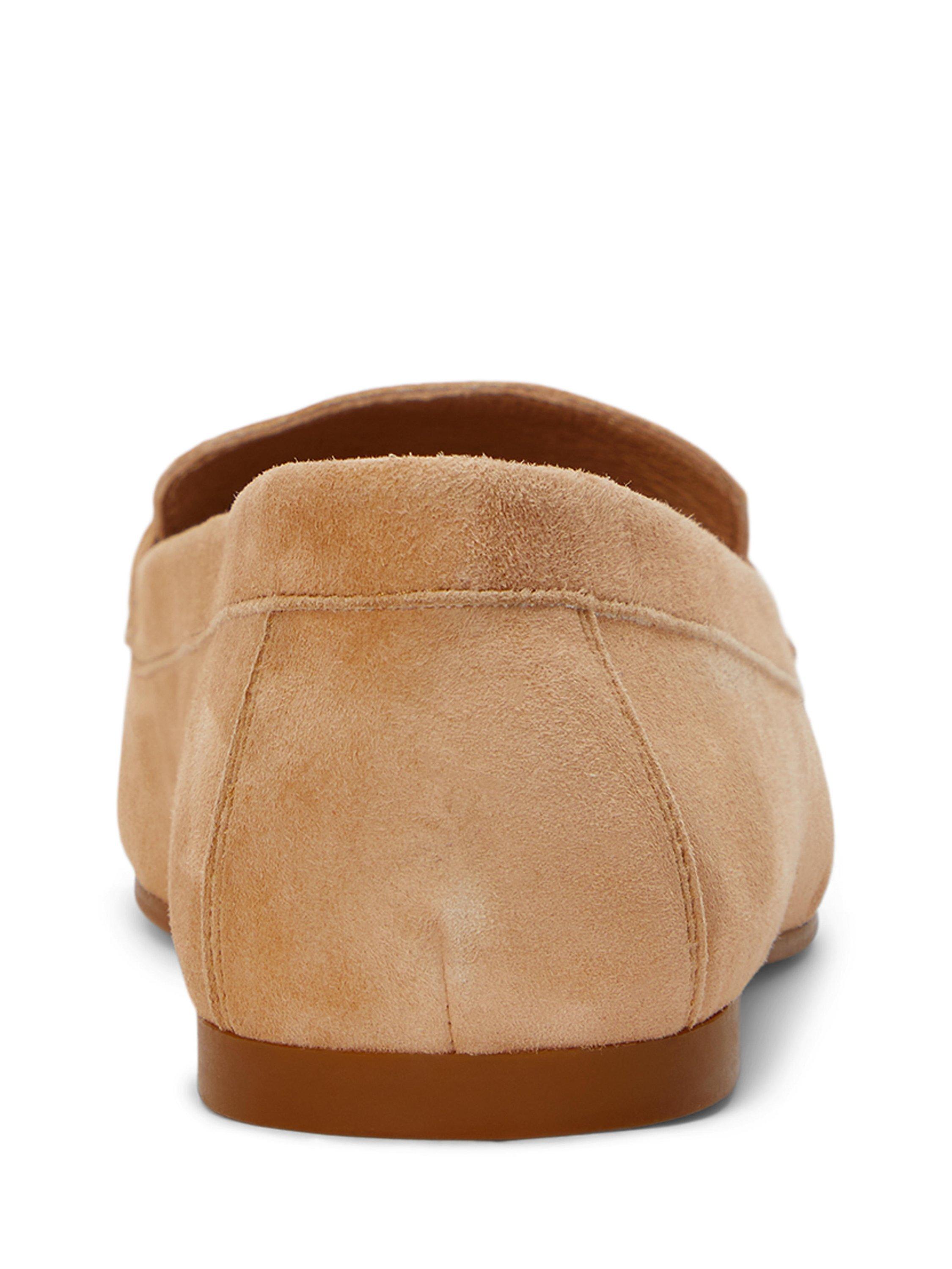 Product image 3 of 4, which shows Lauren Ralph Lauren Averi III Suede Loafers, Brown/Tan, 4