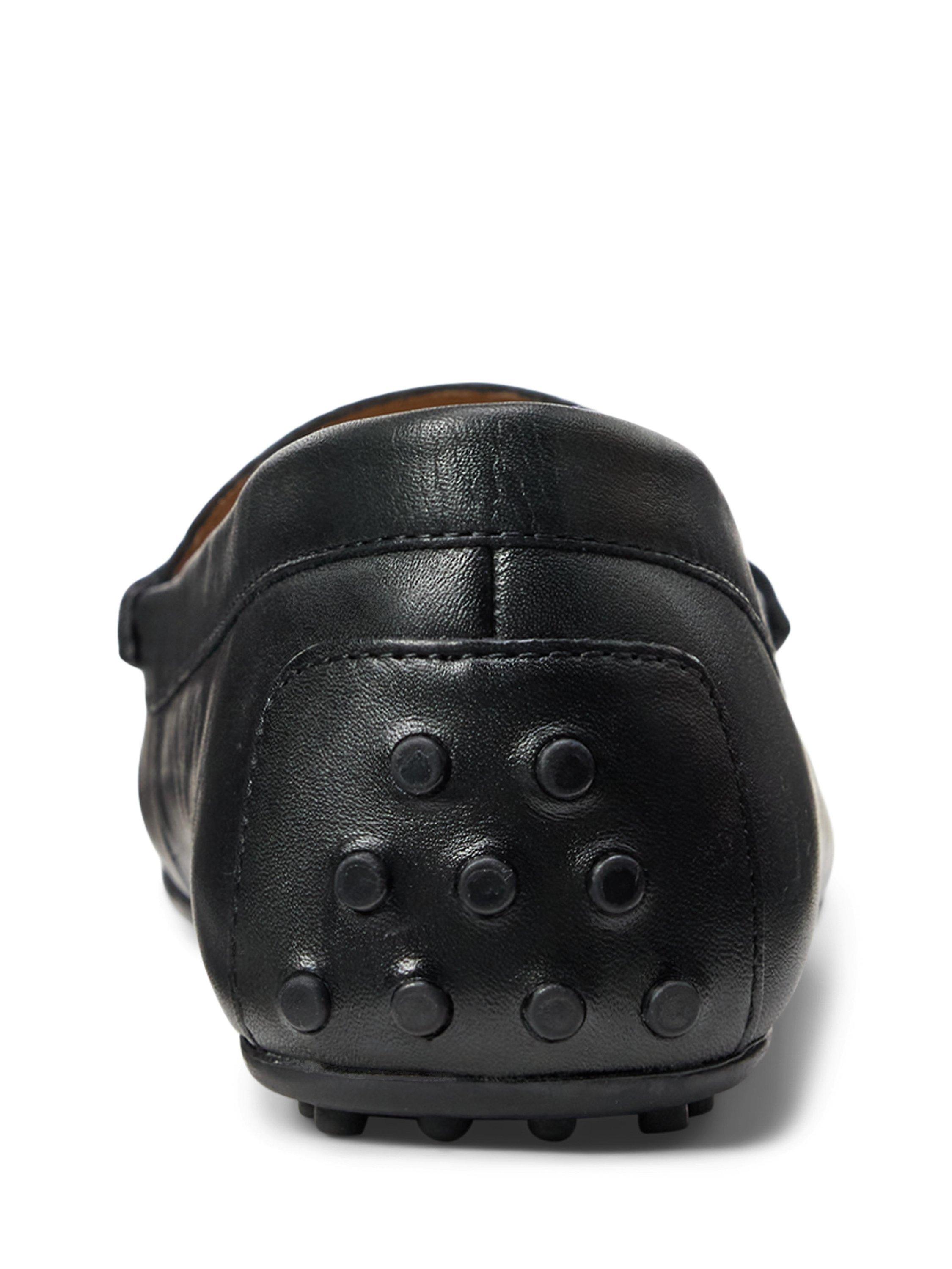 Product image 3 of 4, which shows Lauren Ralph Lauren Barnsbury Leather Loafers, Black, 4