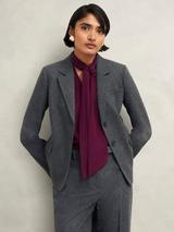 【Hobbs London】英国発！ Elsie Wool Blend ジャケット GRAY Elsie Wool Blend Jacket | Hobbs US |