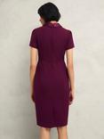 Hobbs Amira Shift Dress, Warm Plum