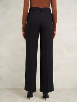 Hobbs Drew Wide Leg Trousers, Black - view 2, Black