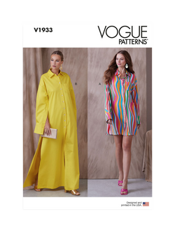 Vogue Misses' A Line Dress Sewing Pattern, V1933, White