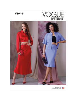 Vogue Misses' Tops and Skirts Sewing Pattern, V1944, White