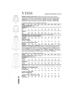 Vogue Misses' Wide Leg Shorts and Pants Sewing Pattern, V1958 - view 2, White