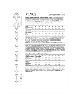 Vogue Misses' Robe, Camisole, Slip and Pants Sewing Pattern, V1962 - view 2, White