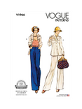 Vogue Misses' Vintage Jacket and Pants Sewing Pattern, V1966