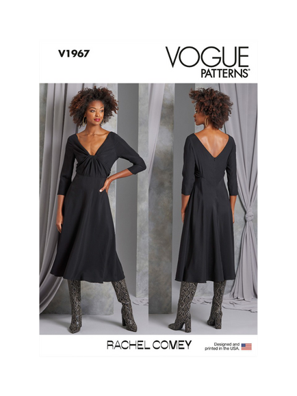 Vogue Misses' Fit and Flare Dress Sewing Pattern, V1967, White
