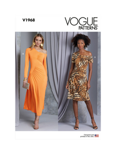 Vogue Misses' Close Fitting Knit Dress Sewing Pattern, V1968, B5