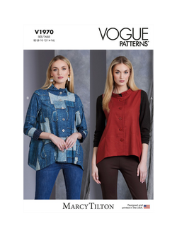 Vogue Misses' Semi Fitted Vest and Jacket Sewing Pattern, V1970, White