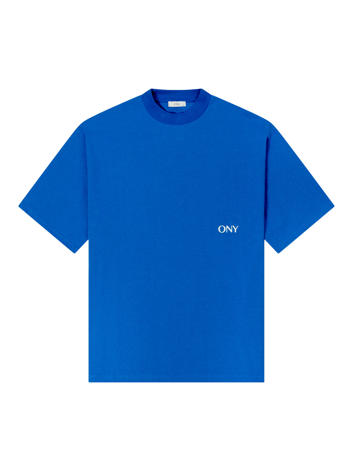 Product image 5 of 5, which shows Ony Logo Boxy Fit T-Shirt, Blue, XS
