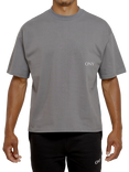 Ony Logo Boxy Fit T-Shirt, Grey