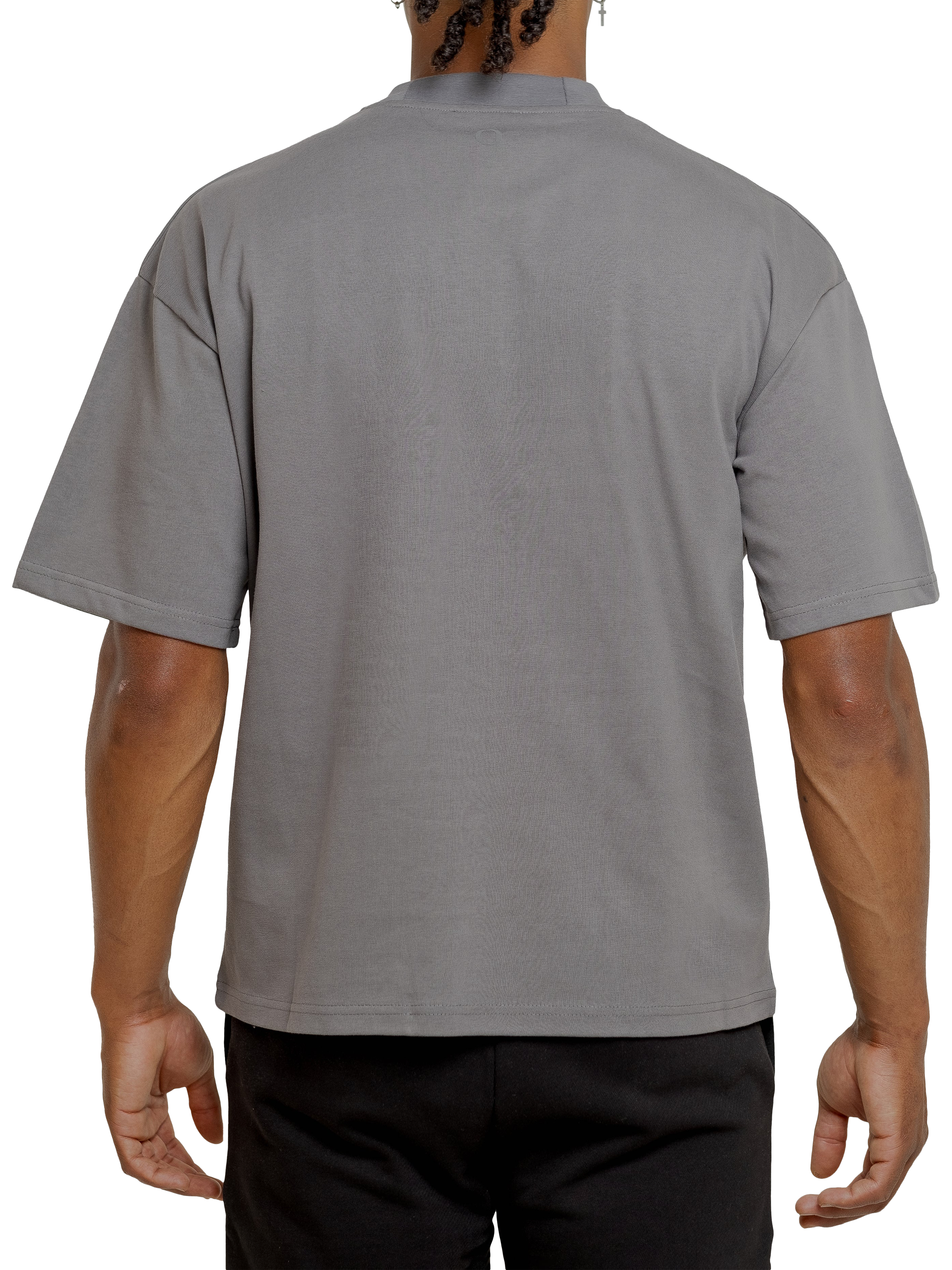 Product image 4 of 5, which shows Ony Logo Boxy Fit T-Shirt, Grey, XS