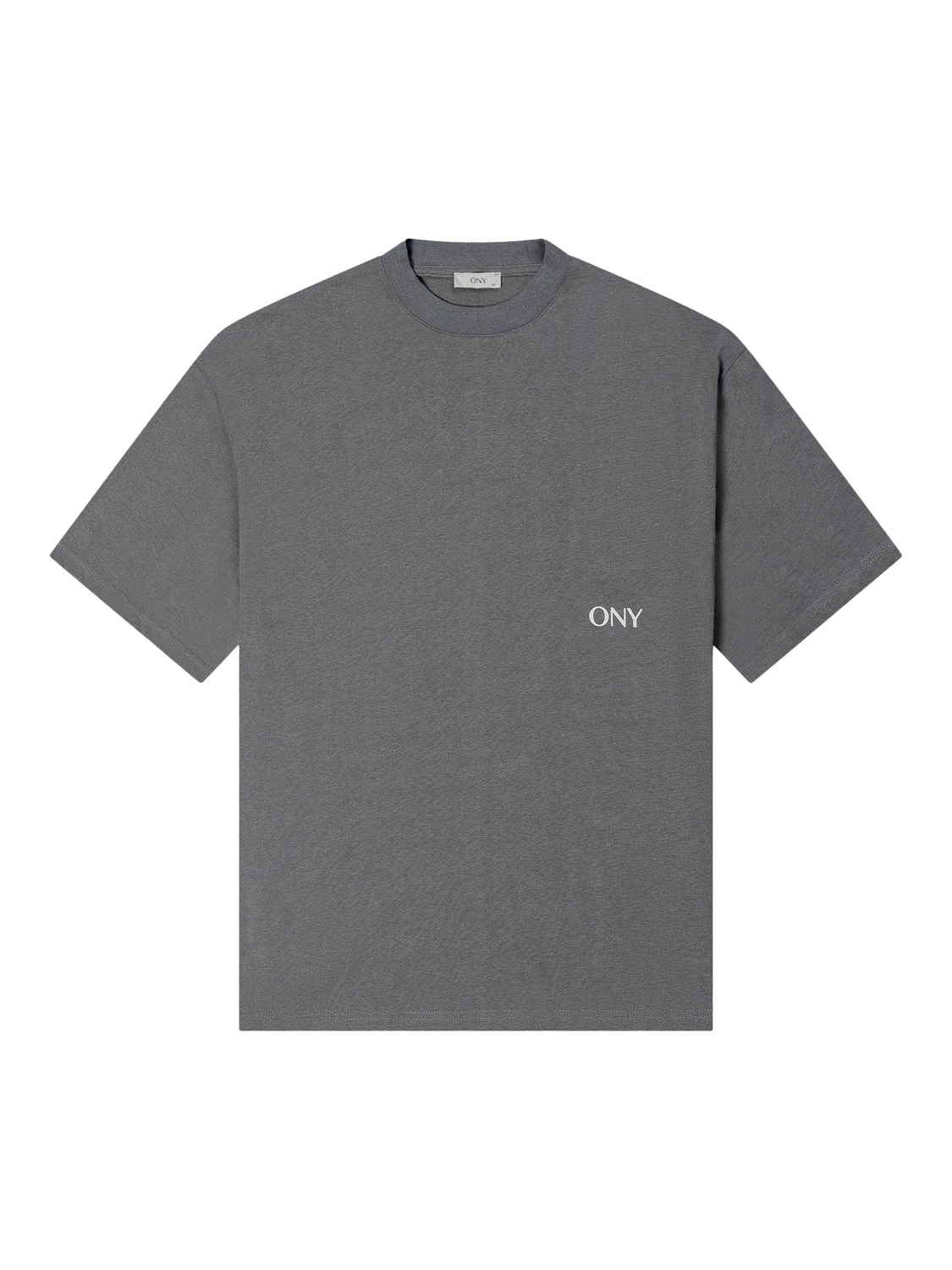 Product image 5 of 5, which shows Ony Logo Boxy Fit T-Shirt, Grey, XS