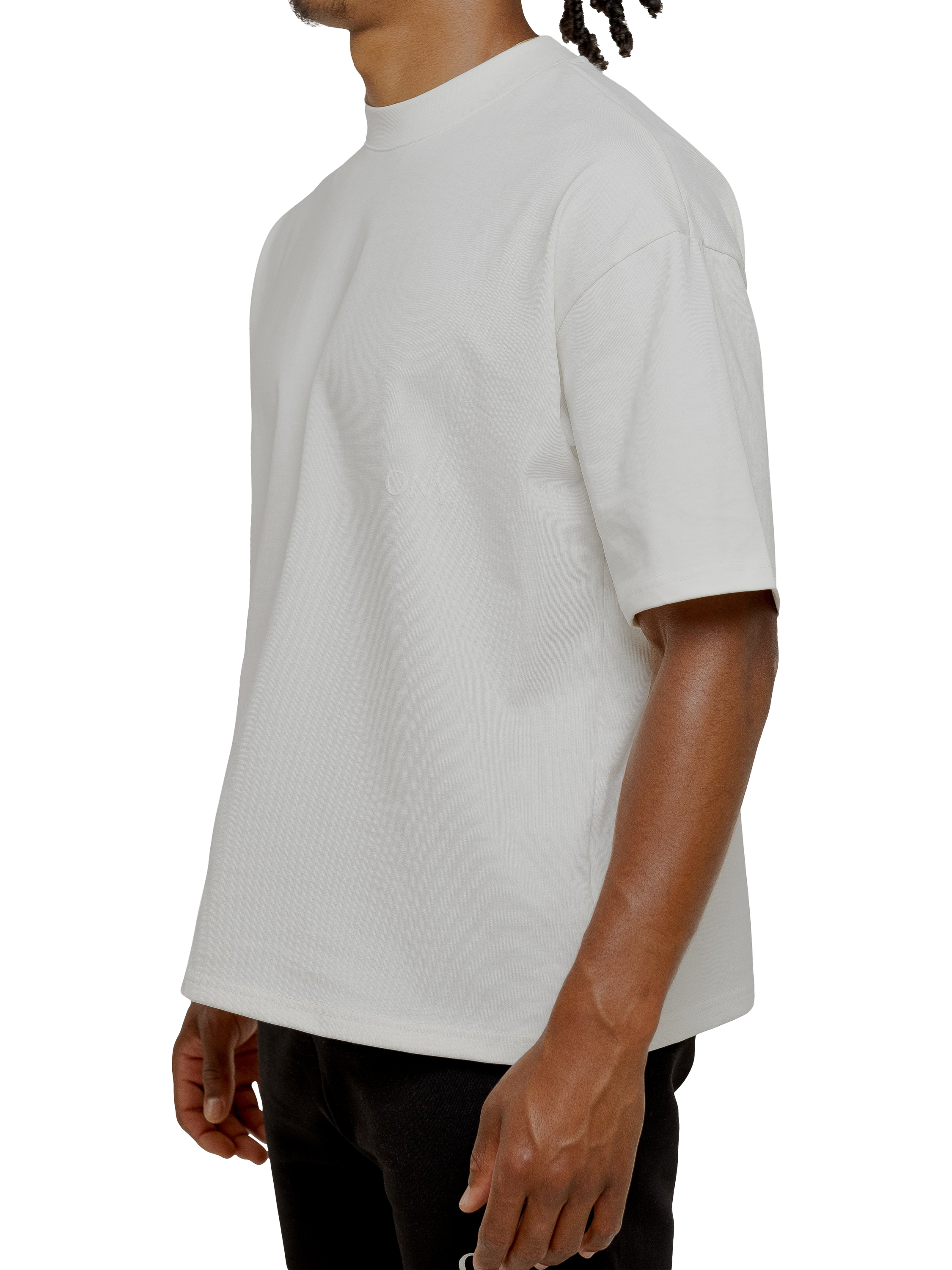Product image 3 of 5, which shows Ony Logo Boxy Fit T-Shirt, Off White, XS