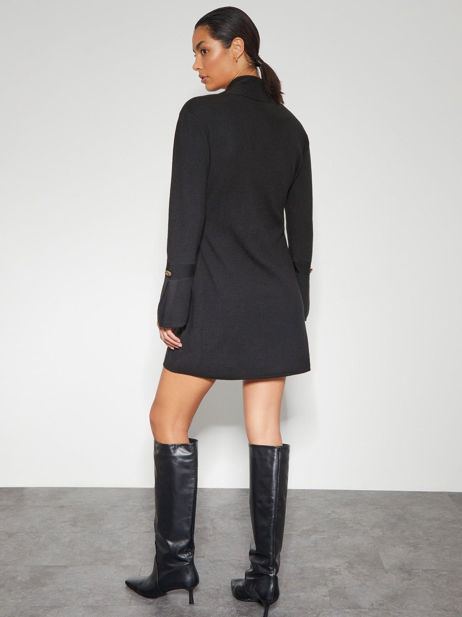 Product image 2 of 6, which shows Monsoon Sia Blazer Dress, Black, L