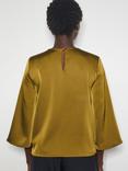 Monsoon Ingrid Satin Bell Sleeve Blouse