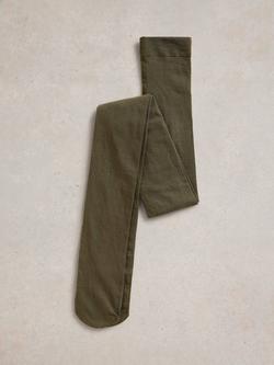 White Stuff Patty Plain Tights - view 2, Khaki
