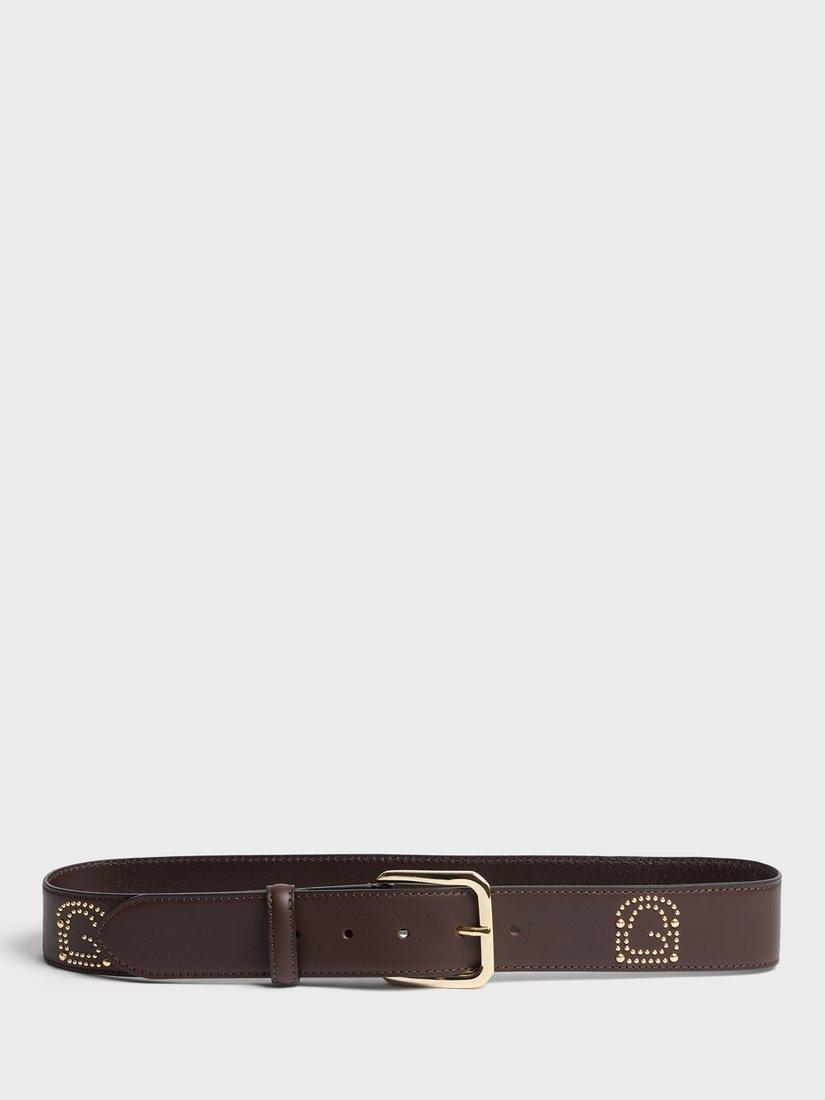 Gerard Darel Le May Embellished Belt, Coffee