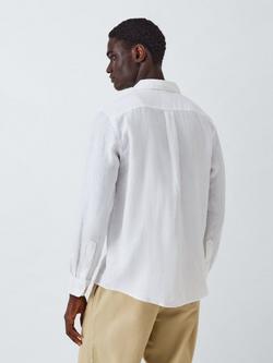 John Lewis Regular Fit Linen Shirt - view 2, White