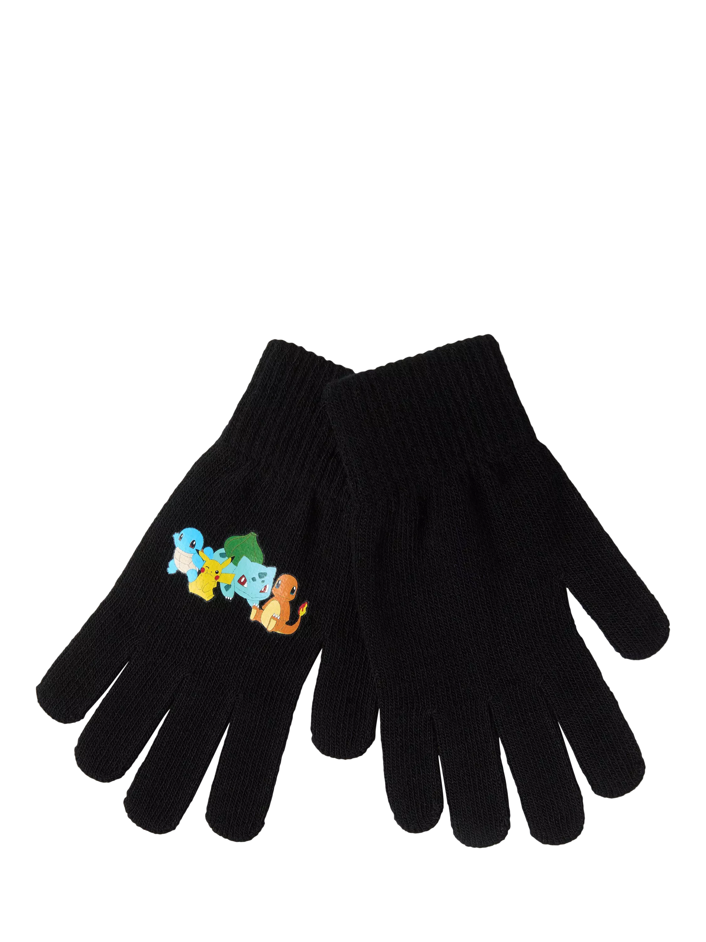 Lindex Kids' Pokémon Gloves, Black