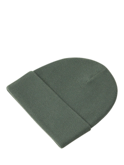 Lindex Kids' Fold Up Basic Beanie Hat, Green - view 2, Green