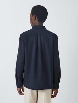 John Lewis Cotton Regular Fit Oxford Shirt, Navy - view 2, Navy