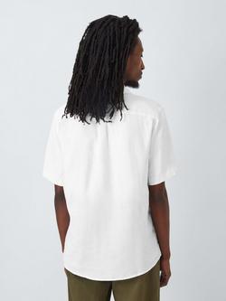 John Lewis Short Sleeve Linen Shirt - view 2, White