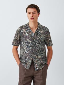 John Lewis Mosaic Short Sleeve Shirt, Multi, Multi
