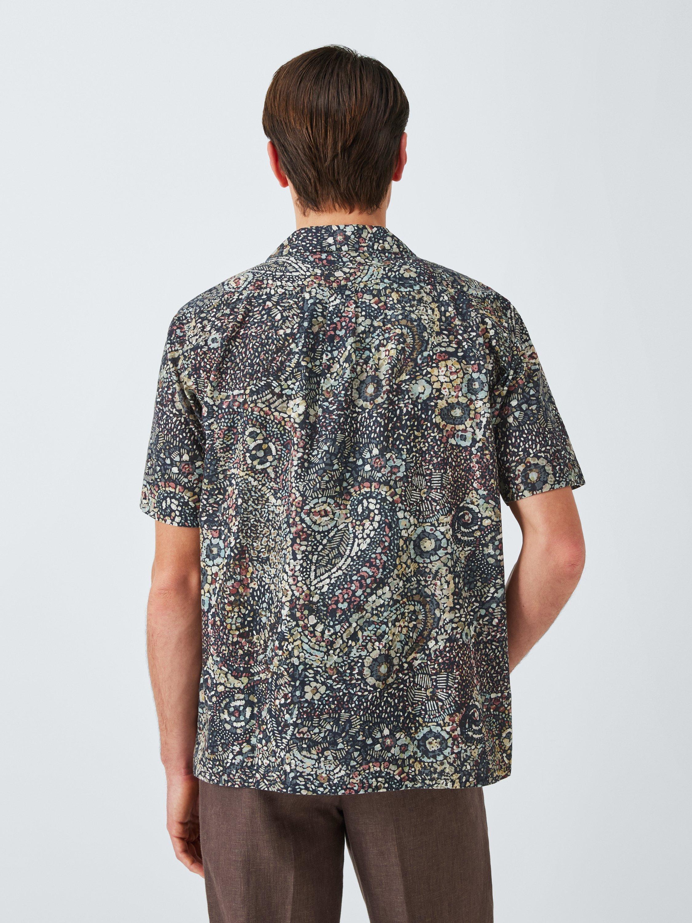 Product image 2 of 6, which shows John Lewis Mosaic Short Sleeve Shirt, Multi, L