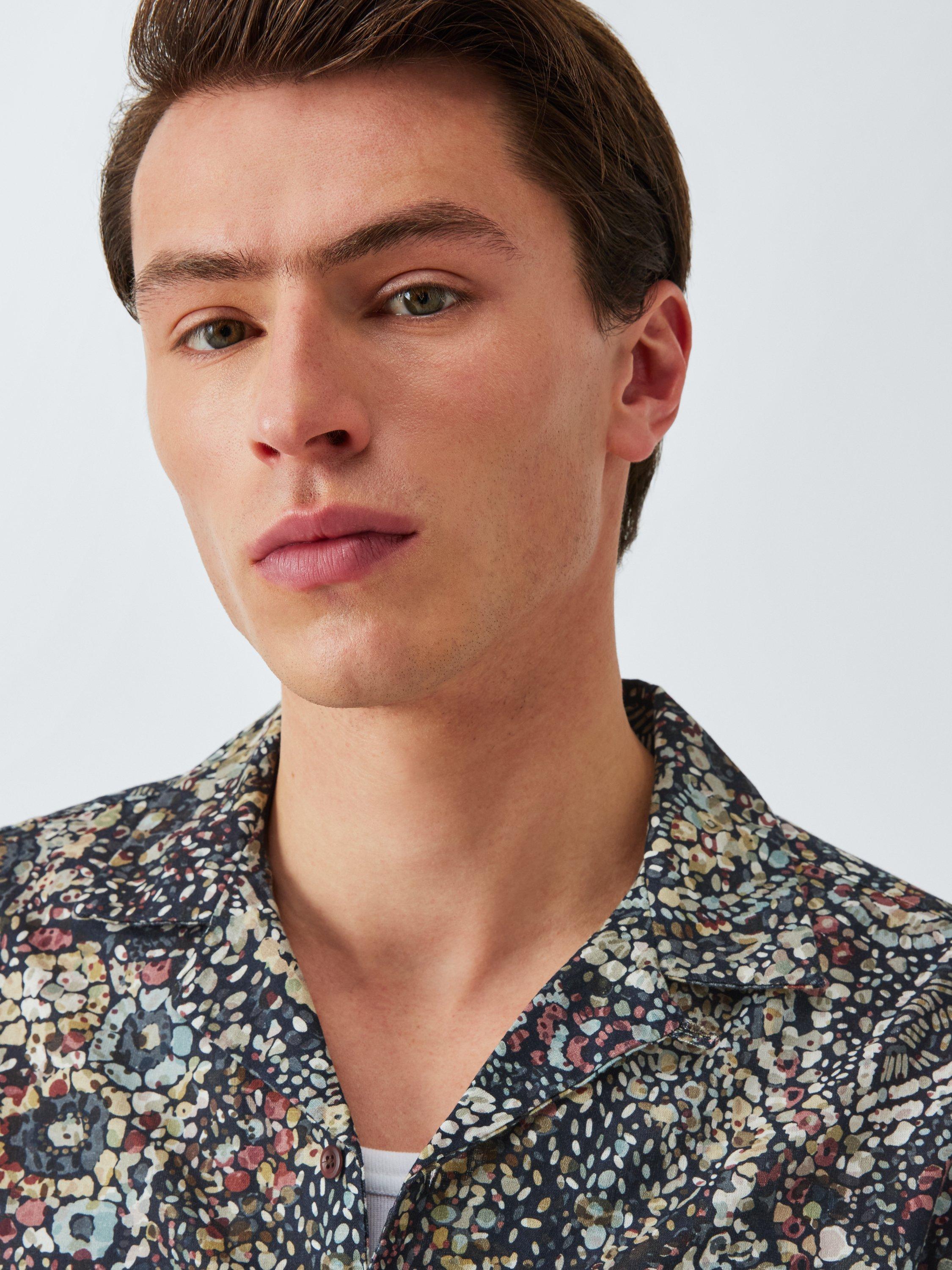 Product image 5 of 6, which shows John Lewis Mosaic Short Sleeve Shirt, Multi, L
