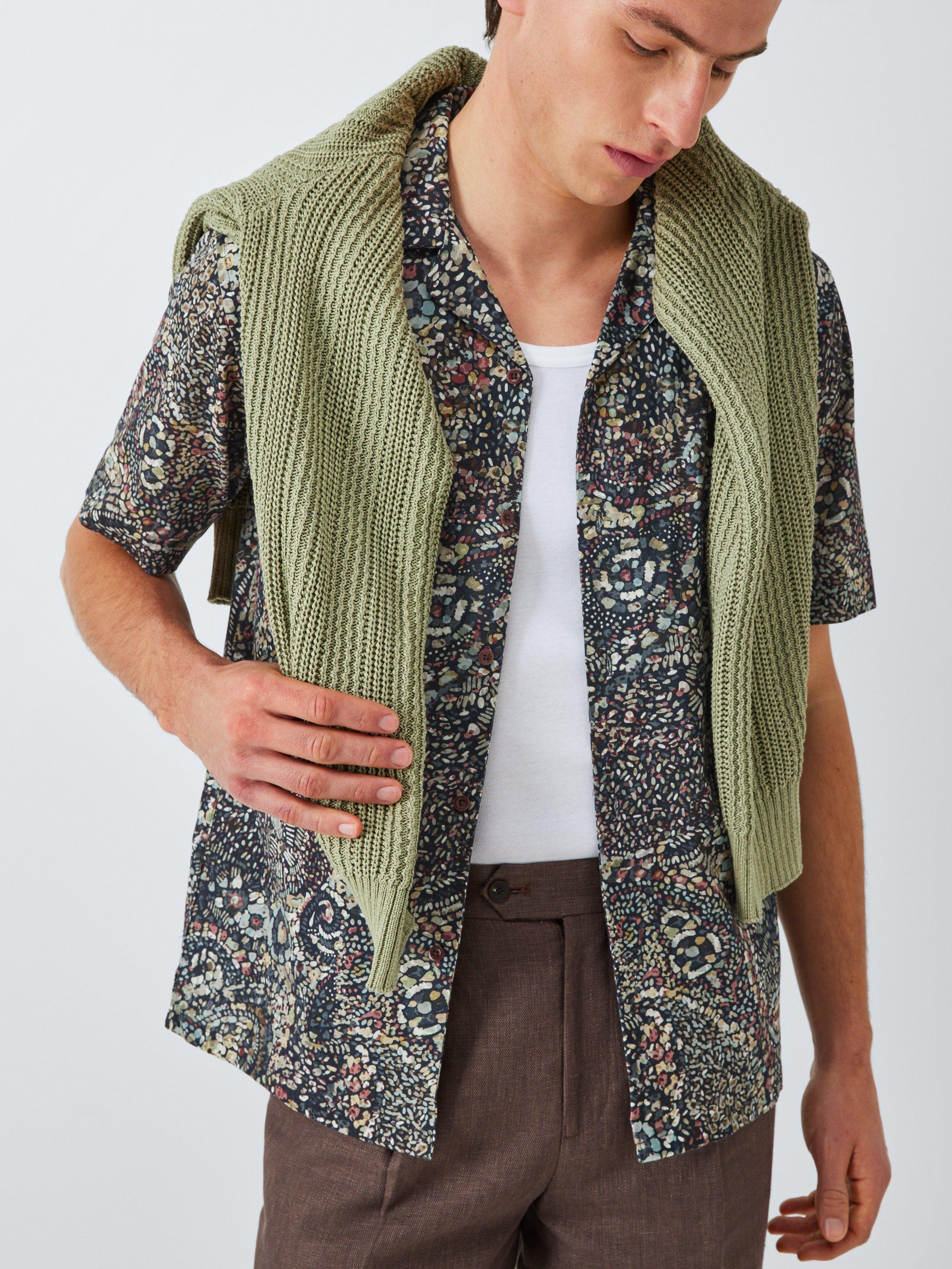 Product image 6 of 6, which shows John Lewis Mosaic Short Sleeve Shirt, Multi, L