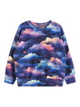 Lindex Kids' Starry Sky Sweatshirt, Dark Navy