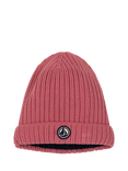 Petit Bateau Baby Microfleece Lined Knitted Hat, Rosewood
