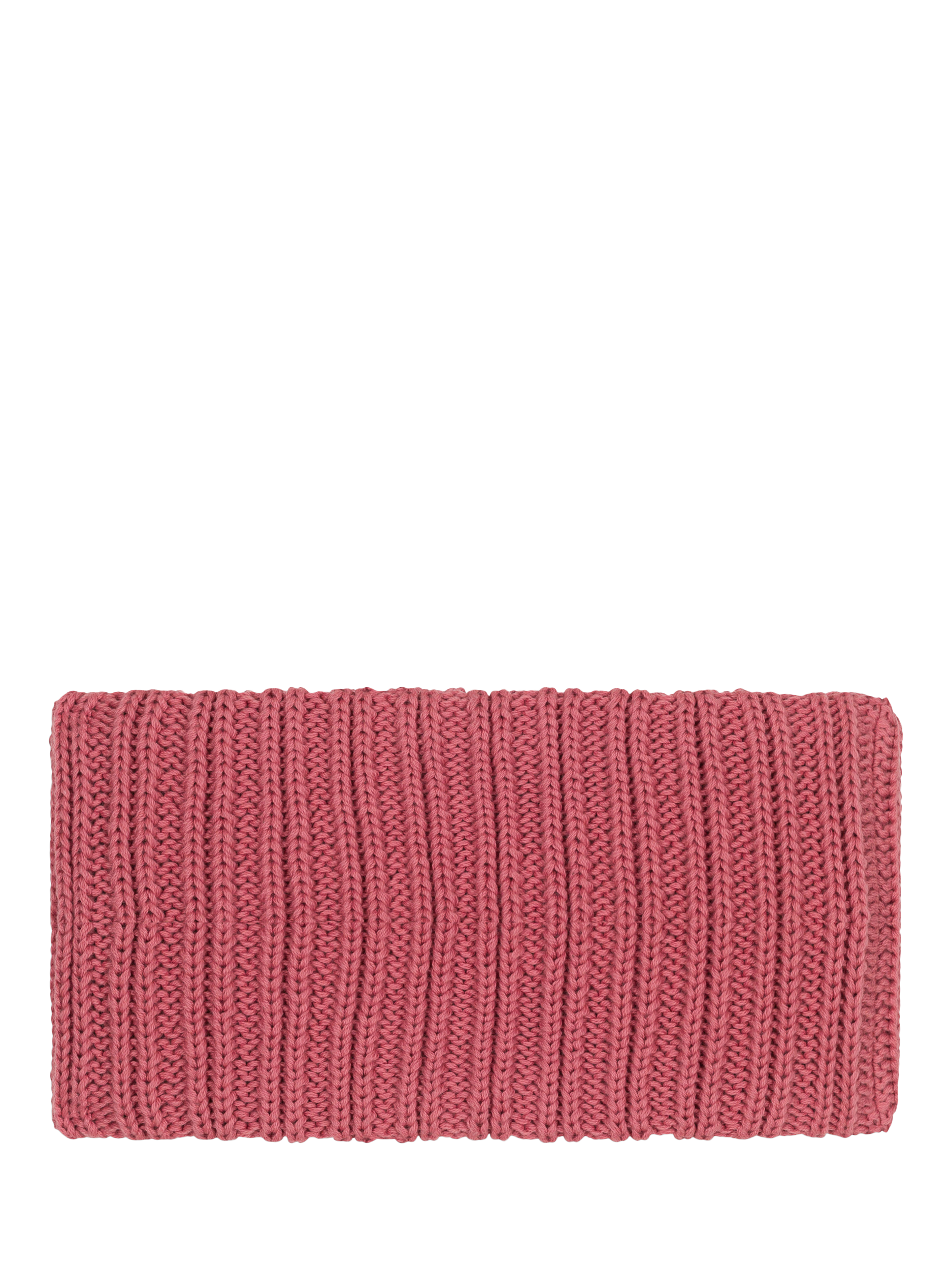 Product image 1 of 2, which shows Petit Bateau Baby Microfleece Lined Knitted Snood, Rosewood, One Size