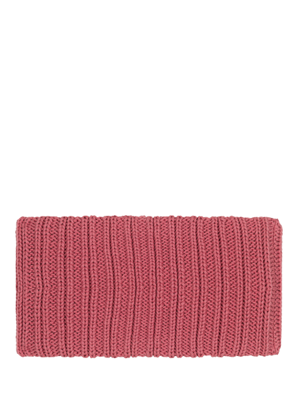 Petit Bateau Baby Microfleece Lined Knitted Snood, Rosewood