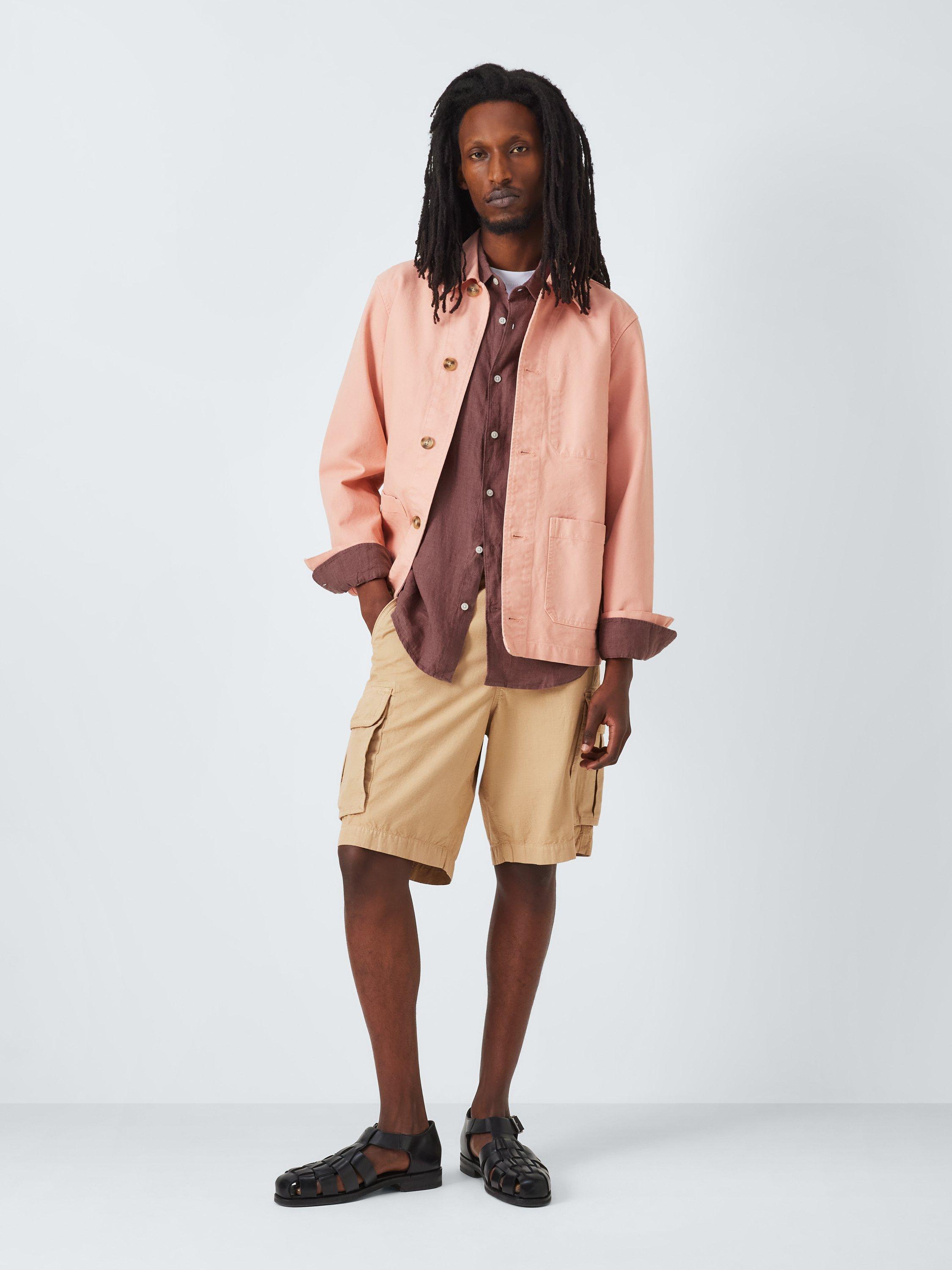 Product image 3 of 6, which shows John Lewis Regular Fit Linen Shirt, Wild Ginger, S