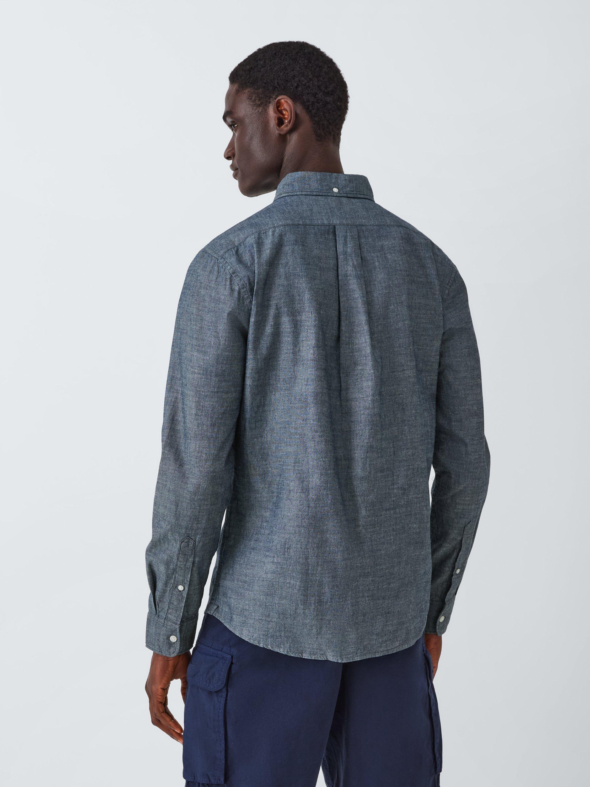 Product image 2 of 6, which shows John Lewis Slim Fit Chambray Shirt, Chambray, S