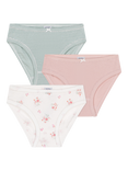 Petit Bateau Kids' Cotton Briefs, Pack of 3, Pink/Multi