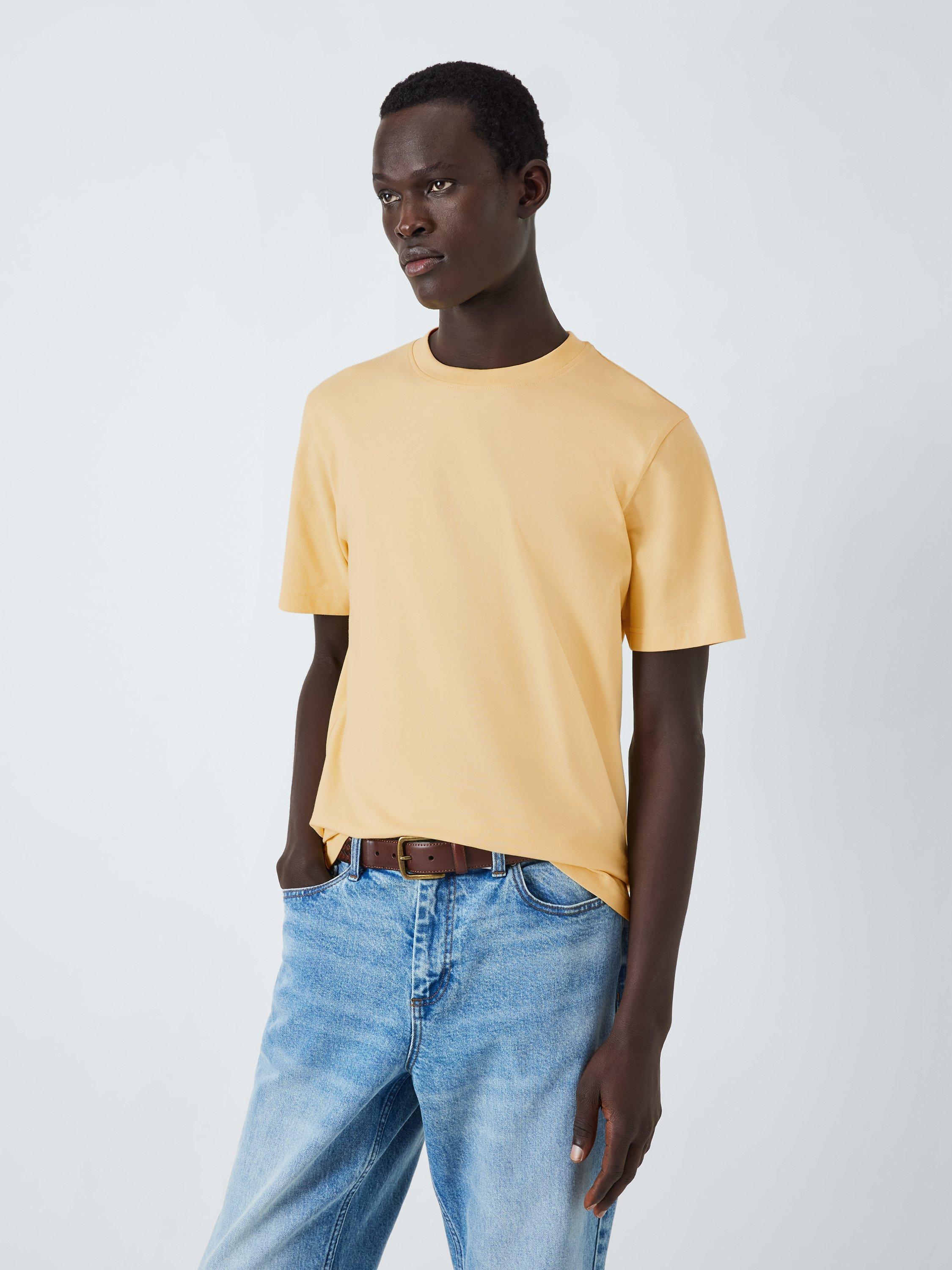 Product image 1 of 6, which shows John Lewis ANYDAY Short Sleeve Crew Neck Cotton T-Shirt, Parsnip, S