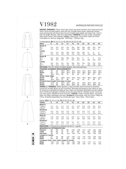 Vogue Misses' Cape Dress Sewing Pattern, V1982 - view 2, White