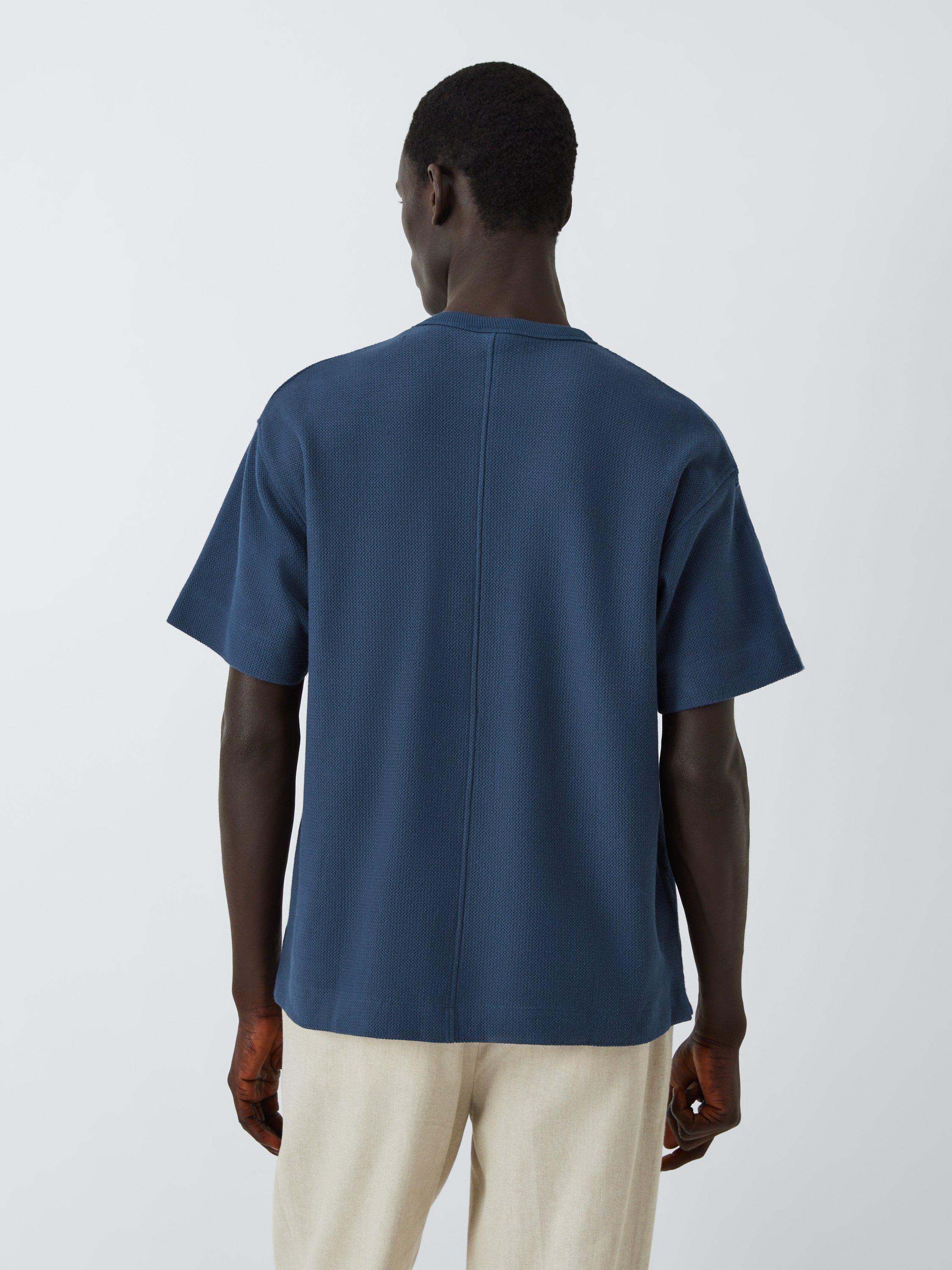 Product image 2 of 6, which shows John Lewis Cotton T-Shirt, Mood Indigo, S