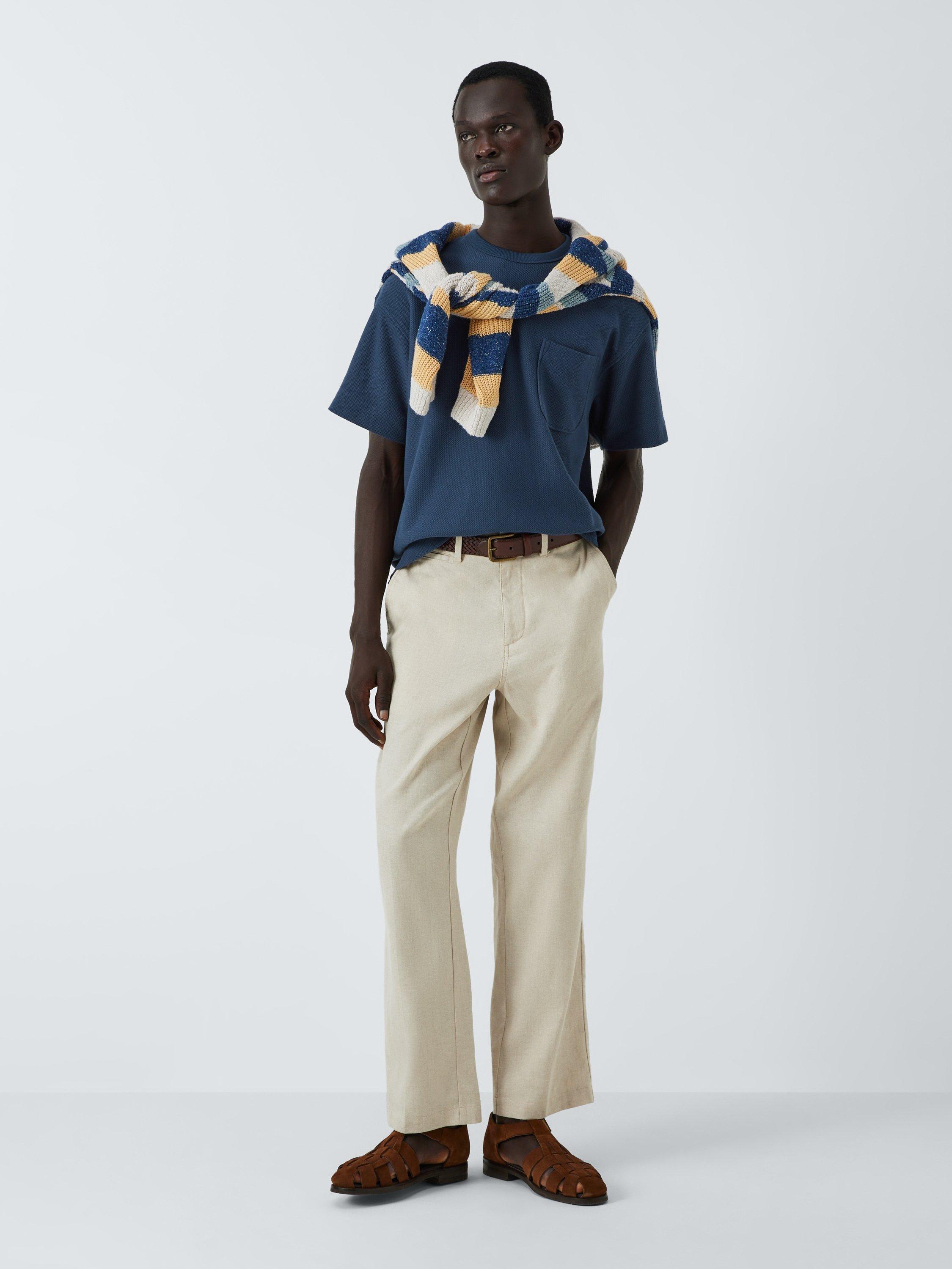 Product image 3 of 6, which shows John Lewis Cotton T-Shirt, Mood Indigo, S