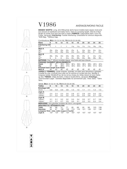 Vogue Misses' Slim Fitting Bias Skirt Sewing Pattern, V1986 - view 2, White