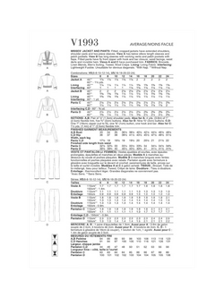 Vogue Misses' Fitted Jacket, and Pants Sewing Pattern, V1993 - view 2, White