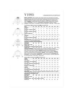 Vogue Misses' Fitted Jackets Sewing Pattern, V1995 - view 2, White