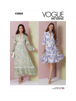 Vogue Misses' Lined Dress Sewing Pattern, V2004, White
