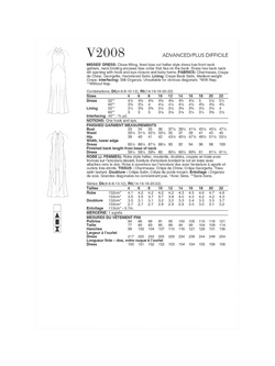 Vogue Misses' Bias Cut Halter Dress Sewing Pattern, V2008 - view 2, White