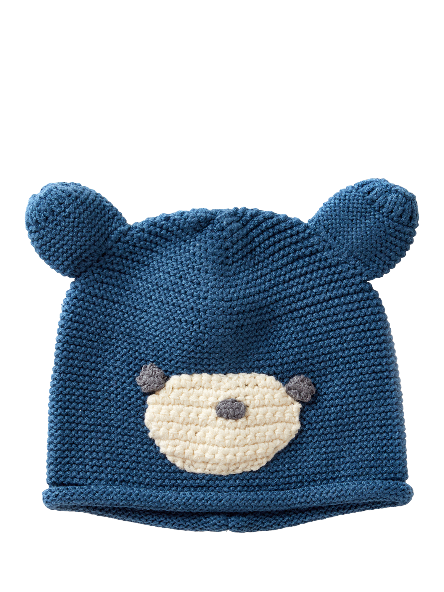 Benetton Baby Bear Crochet Hat, Night Blue