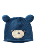 Benetton Baby Bear Crochet Hat, Night Blue